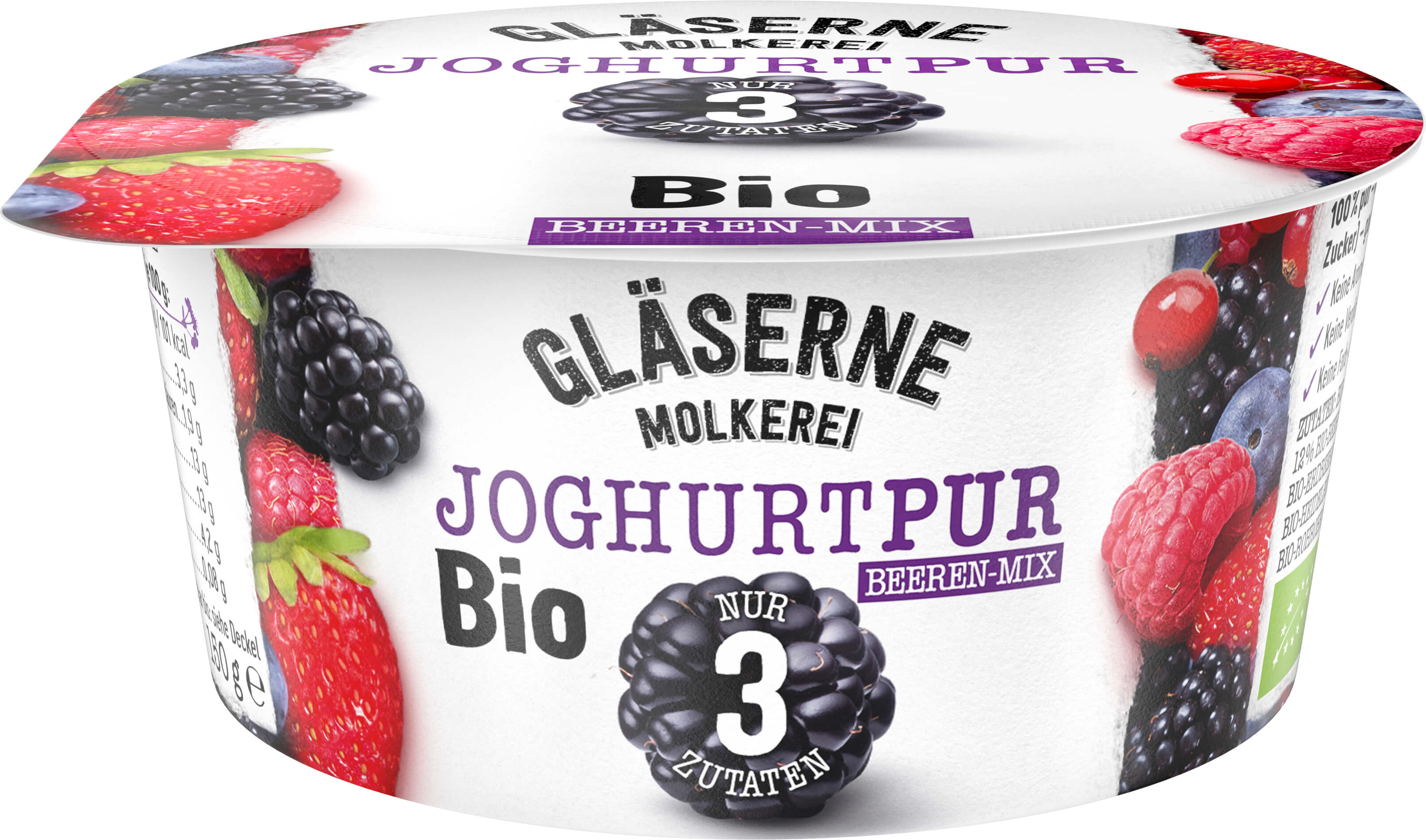 Bio Fruchtjoghurt, Beeren-Mix 150 g