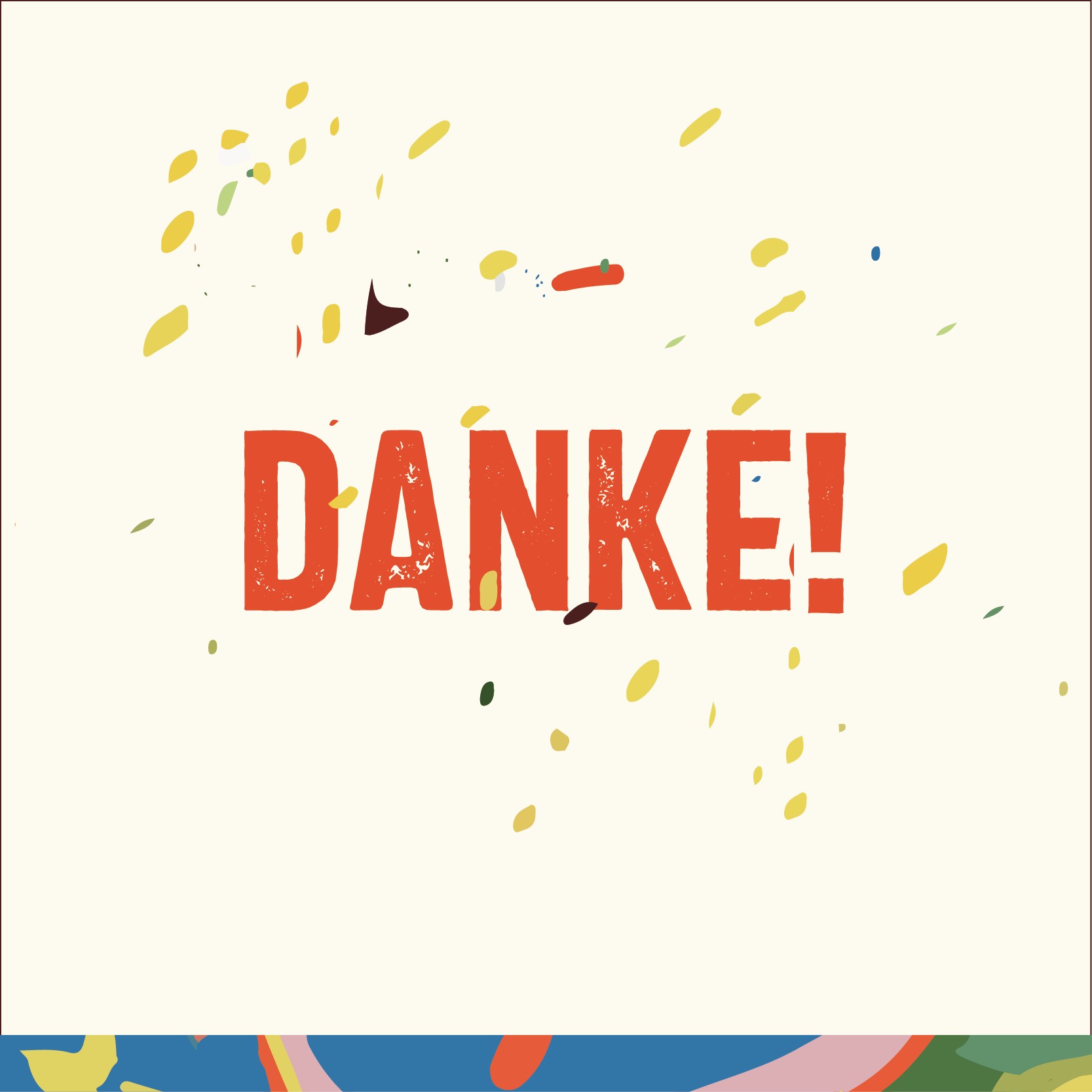 Grußkarte "Danke"