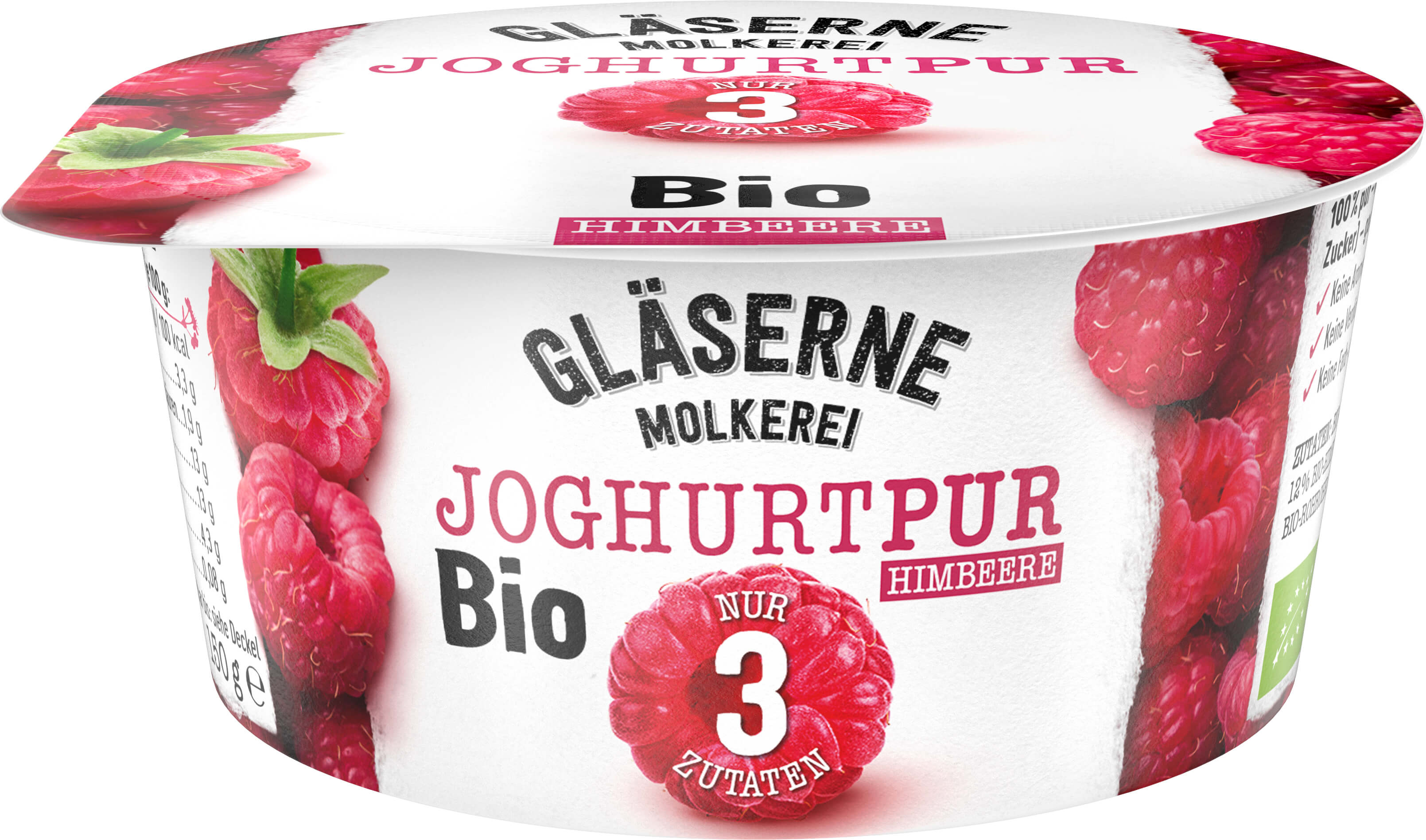 Bio Fruchtjoghurt, Himbeere. 150 g